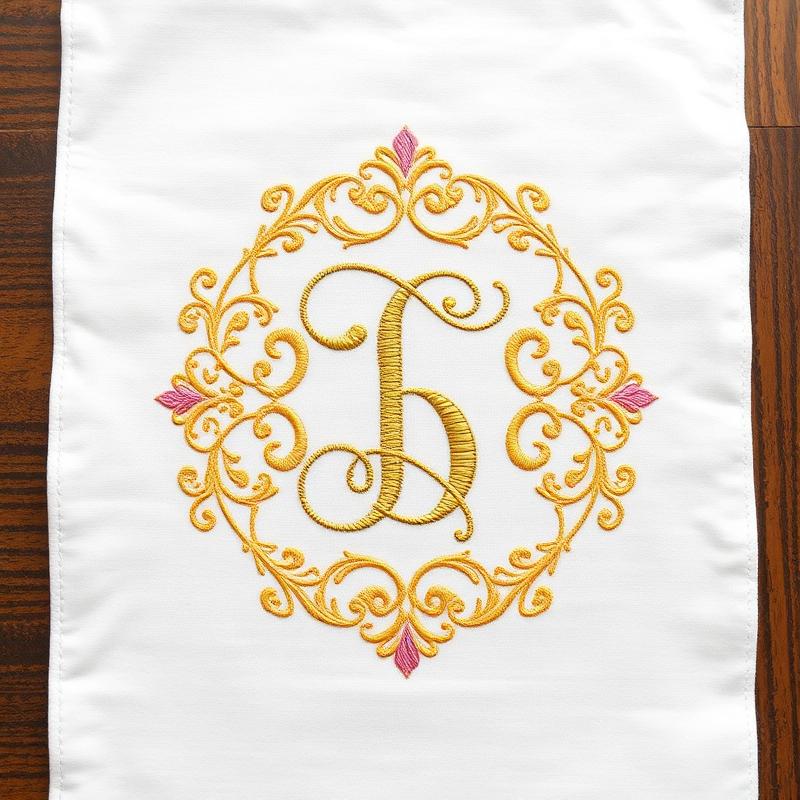 Monograma Arabesco Dourado